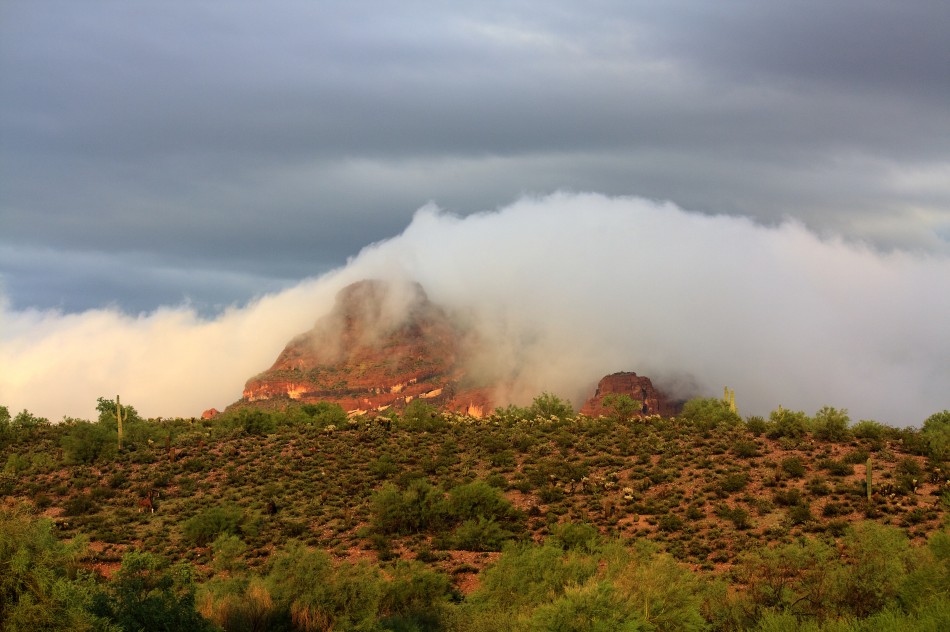 Cloud Blanket on the Desert