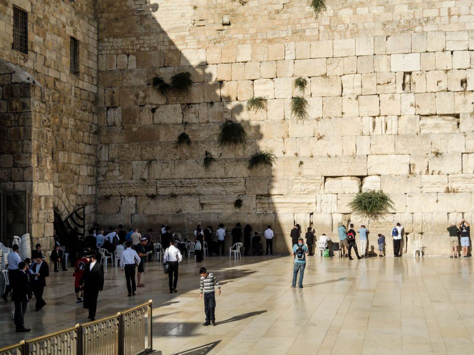 Praying at the Western Wall (Kotel) Photography by CyberShutterbug