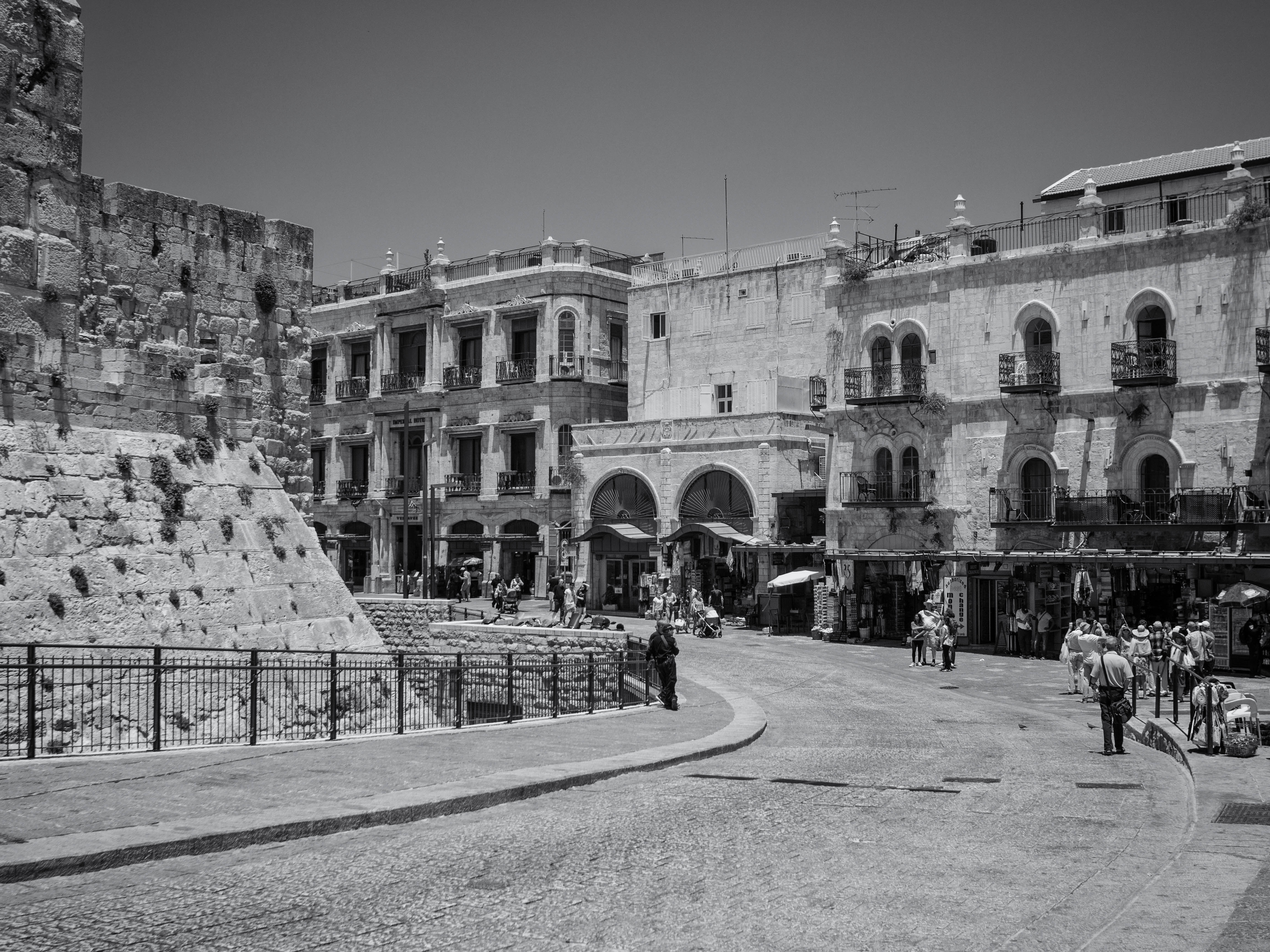 The Old City - BW